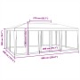 Carpa para fiestas con 10 paredes de malla HDPE rojo 6x4 m de , Carpas y cenadores - Ref: Foro24-4010070, Precio: 165,53 €, D...