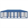 Carpa para fiestas con 12 paredes de malla HDPE azul 8x4 m de , Carpas y cenadores - Ref: Foro24-4010072, Precio: 213,44 €, D...