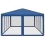 Carpa para fiestas con 12 paredes de malla HDPE azul 8x4 m de , Carpas y cenadores - Ref: Foro24-4010072, Precio: 207,60 €, D...