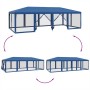 Carpa para fiestas con 12 paredes de malla HDPE azul 8x4 m de , Carpas y cenadores - Ref: Foro24-4010072, Precio: 213,44 €, D...