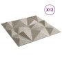 Paneles de pared 12 uds XPS diamante Beton 50x50 cm 3 m² de , Recubrimiento de paredes - Ref: Foro24-4100060, Precio: 47,86 €...