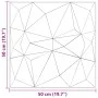 Paneles de pared 12 uds XPS diamante Beton 50x50 cm 3 m² de , Recubrimiento de paredes - Ref: Foro24-4100060, Precio: 48,41 €...