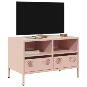 Mueble para TV acero laminado en frío rosa 68x39x43,5 cm de , Muebles TV - Ref: Foro24-851317, Precio: 69,88 €, Descuento: %