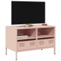 Mueble para TV acero laminado en frío rosa 68x39x43,5 cm de , Muebles TV - Ref: Foro24-851317, Precio: 70,53 €, Descuento: %