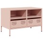 Mueble para TV acero laminado en frío rosa 68x39x43,5 cm de , Muebles TV - Ref: Foro24-851317, Precio: 70,53 €, Descuento: %