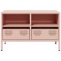 Mueble para TV acero laminado en frío rosa 68x39x43,5 cm de , Muebles TV - Ref: Foro24-851317, Precio: 70,53 €, Descuento: %