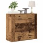 Aparador madera de ingeniería madera envejecida 80x33x70 cm de , Aparadores - Ref: Foro24-857085, Precio: 104,65 €, Descuento: %