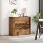 Aparador madera de ingeniería madera envejecida 80x33x70 cm de , Aparadores - Ref: Foro24-857085, Precio: 104,65 €, Descuento: %