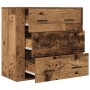 Aparador madera de ingeniería madera envejecida 80x33x70 cm de , Aparadores - Ref: Foro24-857085, Precio: 104,65 €, Descuento: %