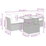 Set de muebles de jardín 5 pzas y cojines ratán sintético negro de , Conjuntos de jardín - Ref: Foro24-3326087, Precio: 345,9...