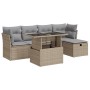 Juego de sofás jardín con cojines 6 pzas ratán sintético beige de , Conjuntos de jardín - Ref: Foro24-3326140, Precio: 420,26...
