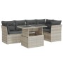 Set de sofás de jardín 6 pzas y cojines ratán sintético gris de , Conjuntos de jardín - Ref: Foro24-3326163, Precio: 454,45 €...