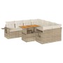 Set de sofás de jardín con cojines 9 pzas ratán sintético beige de , Conjuntos de jardín - Ref: Foro24-3327131, Precio: 701,7...