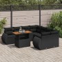 Set de sofás de jardín con cojines 9 pzas ratán sintético negro de , Conjuntos de jardín - Ref: Foro24-3327240, Precio: 642,5...