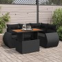 Set de muebles de jardín 5 pzas y cojines ratán sintético negro de , Conjuntos de jardín - Ref: Foro24-3327254, Precio: 405,4...