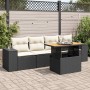 Set de muebles de jardín 5 pzas y cojines ratán sintético negro de , Conjuntos de jardín - Ref: Foro24-3327318, Precio: 358,0...