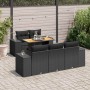 Set de sofás de jardín 6 piezas y cojines ratán sintético negro de , Conjuntos de jardín - Ref: Foro24-3327324, Precio: 497,8...