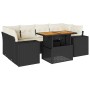 Set de sofás de jardín 7 pzas con cojines ratán sintético negro de , Conjuntos de jardín - Ref: Foro24-3327339, Precio: 499,5...