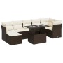 Set sofás de jardín 8 piezas y cojines ratán sintético marrón de , Conjuntos de jardín - Ref: Foro24-3326204, Precio: 542,93 ...