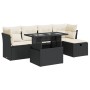 Set de sofás de jardín 6 piezas y cojines ratán sintético negro de , Conjuntos de jardín - Ref: Foro24-3326137, Precio: 389,6...