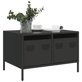 Mueble para TV acero laminado en frío negro 68x50x43,5 cm de , Muebles TV - Ref: Foro24-851238, Precio: 76,81 €, Descuento: %