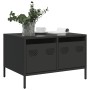 Mueble para TV acero laminado en frío negro 68x50x43,5 cm de , Muebles TV - Ref: Foro24-851238, Precio: 77,52 €, Descuento: %