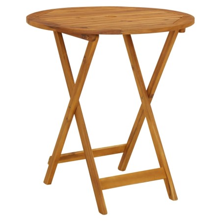 Mesa plegable de jardín de madera maciza de acacia 70 cm de vidaXL, Mesas de jardín - Ref: Foro24-313596, Precio: 69,07 €, De...