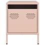 Mesita de noche acero rosa 35x39x43,5 cm de , Mesitas de noche - Ref: Foro24-851246, Precio: 59,21 €, Descuento: %