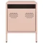 Mesita de noche acero rosa 35x39x43,5 cm de , Mesitas de noche - Ref: Foro24-851246, Precio: 58,46 €, Descuento: %
