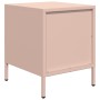 Mesita de noche acero rosa 35x39x43,5 cm de , Mesitas de noche - Ref: Foro24-851246, Precio: 59,21 €, Descuento: %