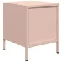 Mesita de noche acero rosa 35x39x43,5 cm de , Mesitas de noche - Ref: Foro24-851246, Precio: 58,46 €, Descuento: %