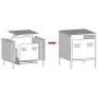 Mesita de noche acero negra 35x39x43,5 cm by , Nightstands - Ref: Foro24-851244, Price: 41,47 €, Discount: %