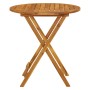 Mesa plegable de jardín de madera maciza de acacia 70 cm de vidaXL, Mesas de jardín - Ref: Foro24-313596, Precio: 69,07 €, De...