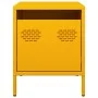 Mesita de noche acero amarillo mostaza 35x39x43,5 cm de , Mesitas de noche - Ref: Foro24-851250, Precio: 43,63 €, Descuento: %