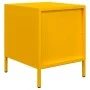 Mesita de noche acero amarillo mostaza 35x39x43,5 cm de , Mesitas de noche - Ref: Foro24-851250, Precio: 43,63 €, Descuento: %