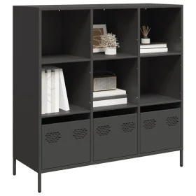 Aparador de acero negro 101,5x39x103,5 cm by , Sideboards - Ref: Foro24-851388, Price: 120,64 €, Discount: %