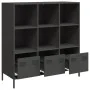 Aparador de acero negro 101,5x39x103,5 cm de , Aparadores - Ref: Foro24-851388, Precio: 120,64 €, Descuento: %