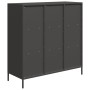 Aparador de acero negro 101,5x39x103,5 cm de , Aparadores - Ref: Foro24-851388, Precio: 121,39 €, Descuento: %