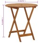 Mesa plegable de jardín de madera maciza de acacia 70 cm de vidaXL, Mesas de jardín - Ref: Foro24-313596, Precio: 69,07 €, De...