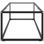 Mesa de centro negra con vidrio templado 120x50x35 cm de vidaXL, Mesas de centro - Ref: Foro24-322883, Precio: 95,53 €, Descu...