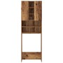 Armario de lavadora madera envejecida 64x25,5x190 cm de , Accesorios para lavadoras y secadoras - Ref: Foro24-856649, Precio:...