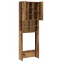 Armario de lavadora madera envejecida 64x25,5x190 cm de , Accesorios para lavadoras y secadoras - Ref: Foro24-856649, Precio:...