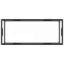Mesa de centro negra con vidrio templado 120x50x35 cm de vidaXL, Mesas de centro - Ref: Foro24-322883, Precio: 95,53 €, Descu...
