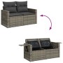 Set de sofás de jardín 7 pzas con cojines ratán sintético gris de , Conjuntos de jardín - Ref: Foro24-3327119, Precio: 501,81...