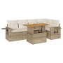 Juego de sofás jardín con cojines 6 pzas ratán sintético beige de , Conjuntos de jardín - Ref: Foro24-3327152, Precio: 504,45...