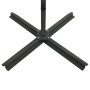 Sombrilla voladiza con poste y luces LED 250 cm verde de vidaXL, Sombrillas - Ref: Foro24-312321, Precio: 114,82 €, Descuento: %