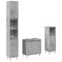 Set muebles de baño 2 piezas madera contrachapada gris hormigón de , Muebles de baño - Ref: Foro24-3324953, Precio: 157,54 €,...