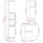 Set muebles de baño 2 piezas madera contrachapada gris hormigón de , Muebles de baño - Ref: Foro24-3324953, Precio: 157,54 €,...