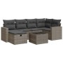 Set de sofás de jardín 7 pzas con cojines ratán sintético gris de , Conjuntos de jardín - Ref: Foro24-3325396, Precio: 464,76...