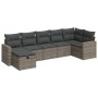Set de sofás de jardín 7 pzas con cojines ratán sintético gris de , Conjuntos de jardín - Ref: Foro24-3325406, Precio: 451,87...